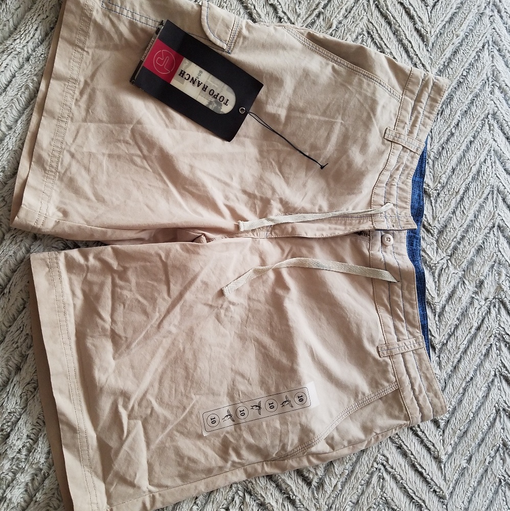 Topo Ranch Cargo Shorts Beige Boys Size 10